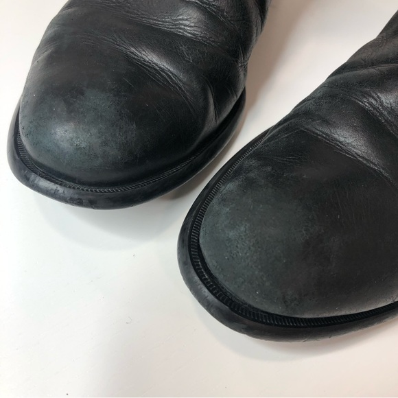 Corso Como Tall Black Leather Boots Size 7 - Picture 6 of 16